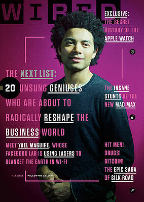 Wall Art featuring the digital art Wired May 2015 Cover #2 by Ioulex