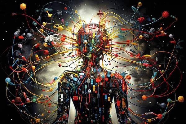 Abstract Digital Art - Wired by Ron Weathers