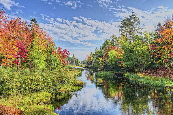 Wisconsin Wall Art featuring the photograph Wisconsin River Headwaters Fall 2023 by Dale Kauzlaric