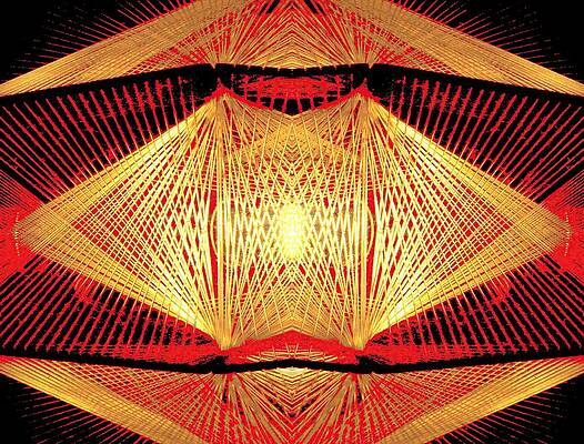 Red Digital Art - Wisdom by T Oliver