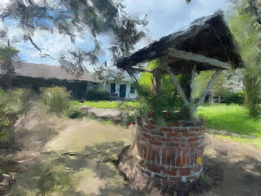 Landscape Wall Art featuring the painting Wishing Well by Gary Arnold