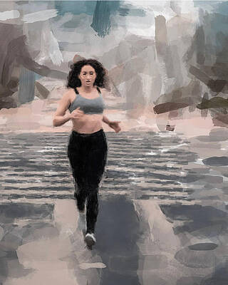 Painting - Woman Jogger by Gary Arnold