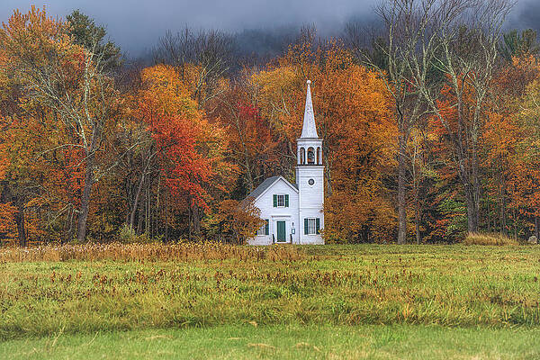 Wall Art featuring the photograph Wonalancet Chapel by Penny Polakoff