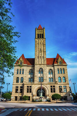 Wall Art featuring the photograph Wood County Courthouse In Parkersburg, WV by Jonny D