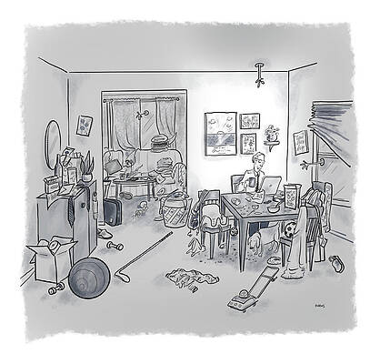 Professional Drawing - Workspace by Teresa Burns Parkhurst