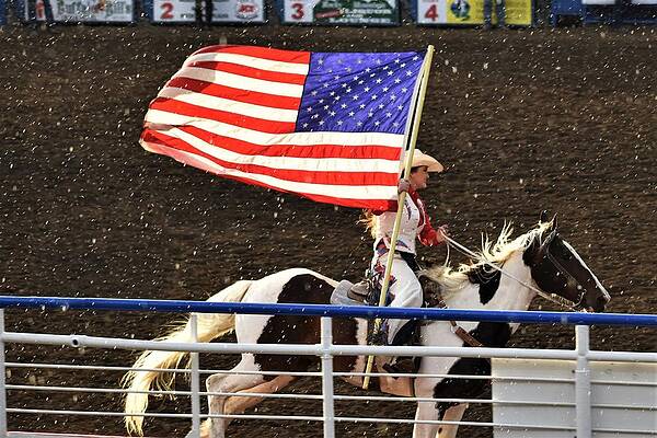 Cowboy Wall Art featuring the photograph Worth Fighting For by Alden White Ballard