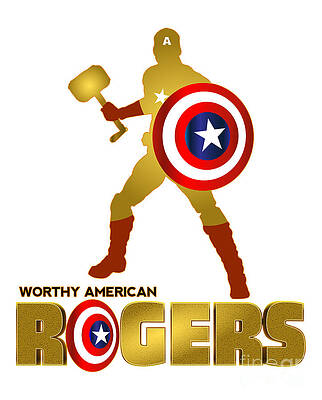 Steve Digital Art - Worthy American Rogers by Kirania Finest