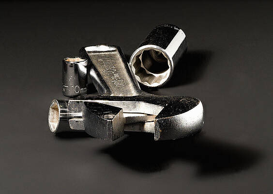 Wall Art featuring the photograph Wrench Stack by Steven Nelson