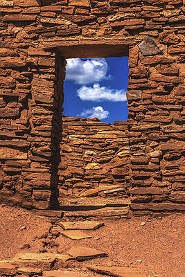Park Photograph - Wupatki Doorway, Arizona - Vertical by Abbie Warnock