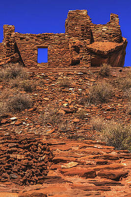 Park Photograph - Wupatki Wall, Arizona - Vertical by Abbie Warnock