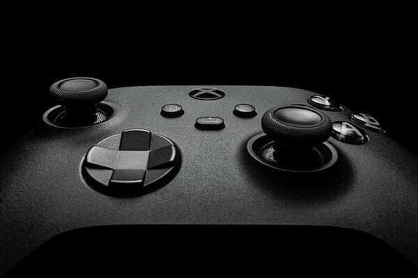 Wall Art featuring the photograph Xbox Controller In Black And White by Chad Thunberg