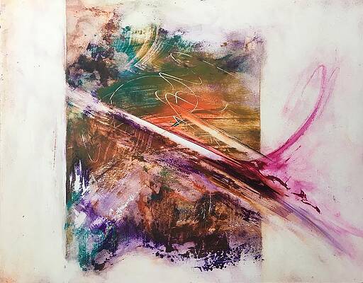 Abstract Wall Art featuring the painting Yakuza II by Rodney Frederickson