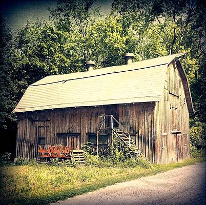 Rustic Barn in Sunlight Wall Art