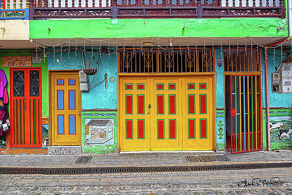 Heritage Wall Art featuring the photograph Yellow Doors by Steven Dos Remedios