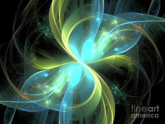 Yellow Digital Art - Abstract 15 by William Gunn