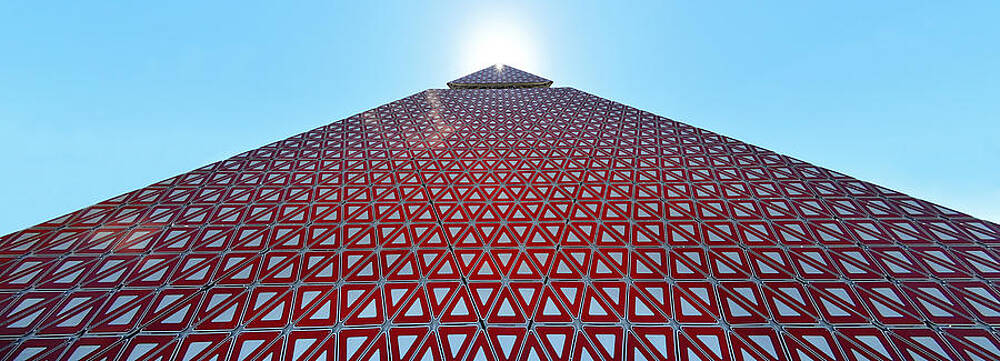 Architecture Wall Art featuring the photograph Yield Before The Pyramid - Saguenay, Quebec, Canada by KJ Swan