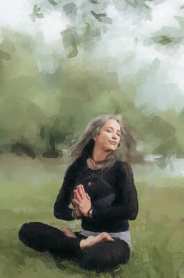 Painting - Yoga Morning by Gary Arnold