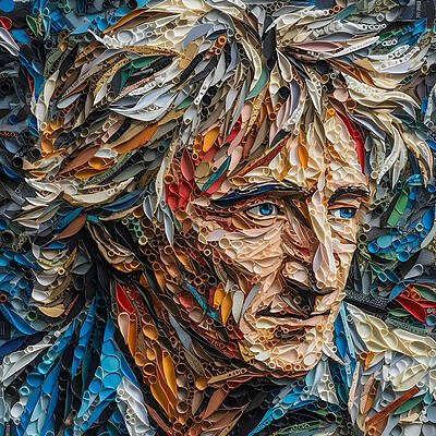 Intricate Digital Art - Young Hearts by Paul Charles