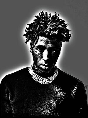Dramatic Digital Art - YoungBoy Never Broke Again-Missing Everything by Gradify Creations