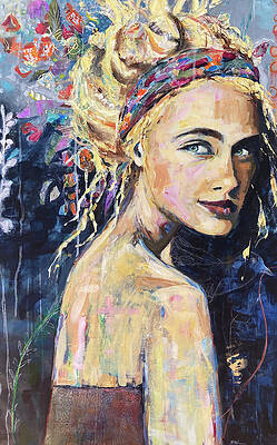 Flower Wall Art featuring the mixed media Your Smile by Mary Conner