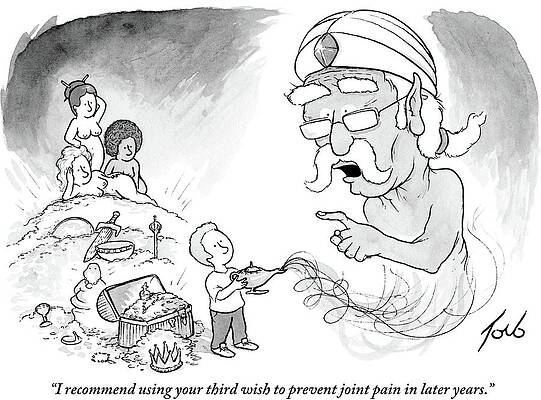 Pain Drawing - Your Third Wish by Tom Toro