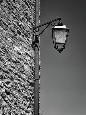 Wall Art featuring the photograph Yvoire Street Light by Steven Nelson