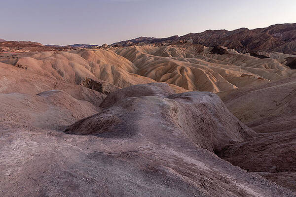California Wall Art featuring the photograph Zabriskie Point At Twilight 2 by Craig A Walker