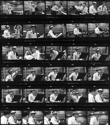 Frank Sinatra in Studio Session Wall Art