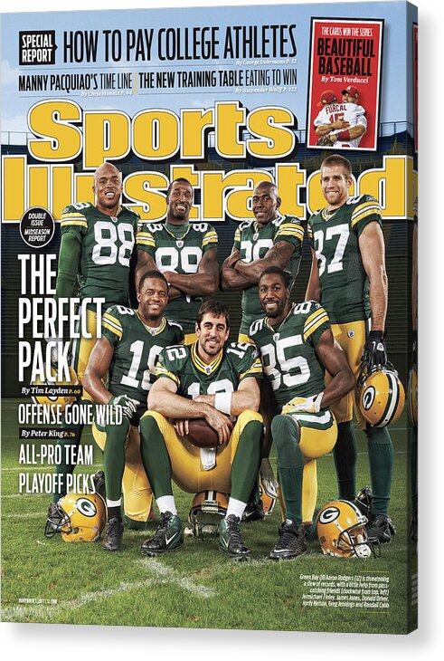 Green Bay Packers on Sports Illustrated Acrylic Print featuring the photograph Green Bay Packers The Perfect Pack Sports Illustrated Cover by Sports Illustrated Green Bay Packers on Sports Illustrated Acrylic Print featuring the photograph Green Bay Packers The Perfect Pack Sports Illustrated Cover by Sports Illustrated