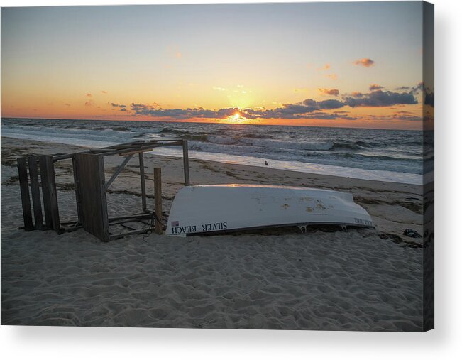 Summer Acrylic Print featuring the photograph Jersey Shore Sunrise by Matthew DeGrushe