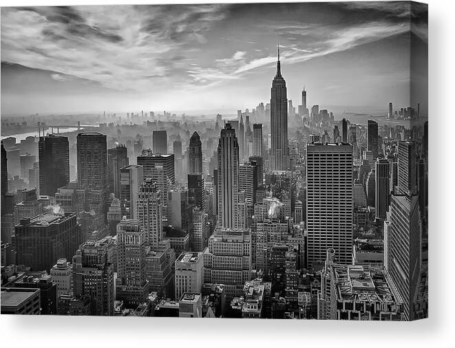 New York City Skyline View Canvas Print