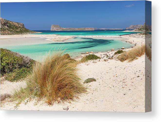 Greek Canvas Print featuring the digital art Greece, Crete Island, Crete, Chania by Markus Lange