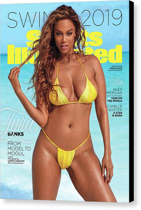Tyra Banks Sports Illustrated Cover 2019 Canvas Print featuring the photograph Tyra Banks Swimsuit 2019 Sports Illustrated Cover by Sports Illustrated Tyra Banks Sports Illustrated Cover 2019 Canvas Print featuring the photograph Tyra Banks Swimsuit 2019 Sports Illustrated Cover by Sports Illustrated