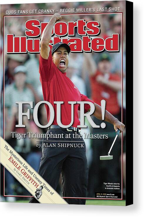Tiger Woods Celebrates Masters Victory Canvas Print