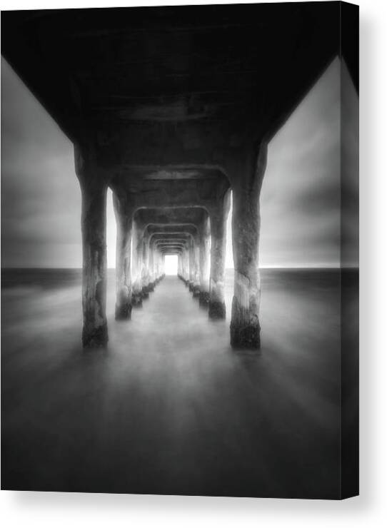 Symmetric Perspective at Manhattan Beach Canvas Print