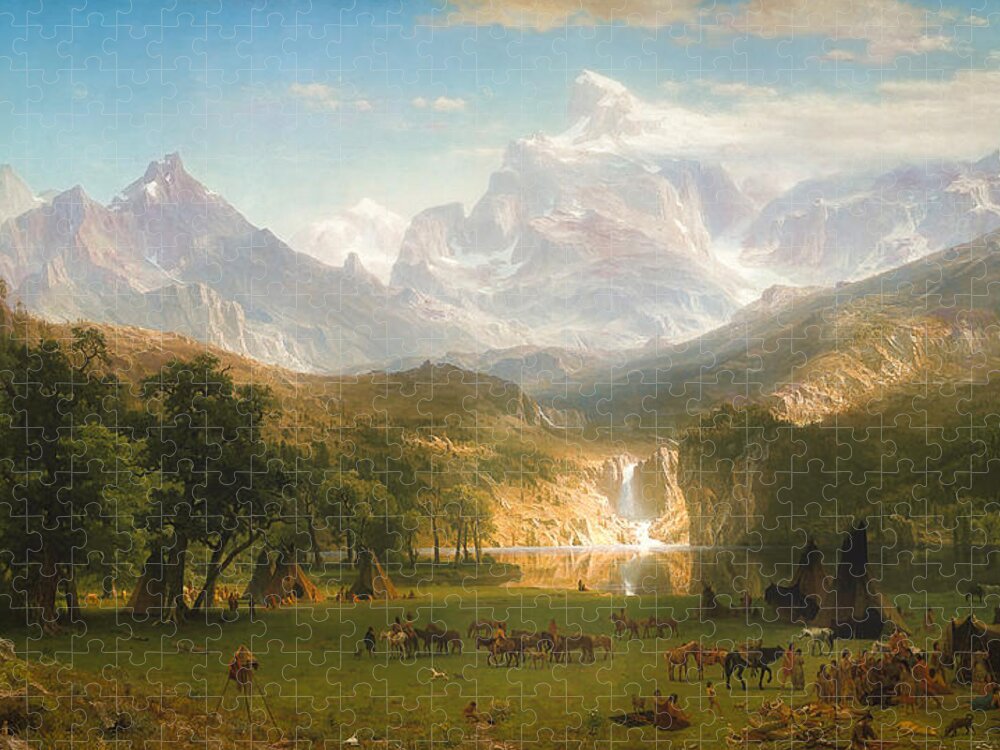 The Rocky Mountains, Lander's Peak #17 Jigsaw Puzzle by Albert