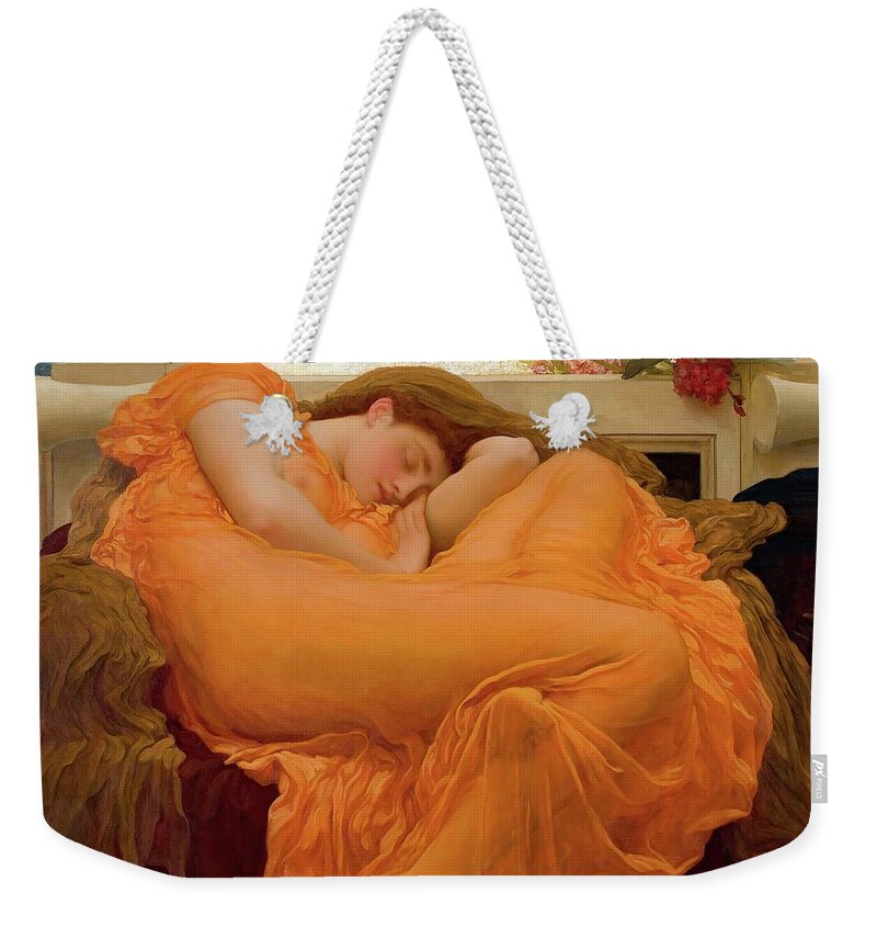 famous painting of woman sleeping in orange dress The Fascination of Flaming June