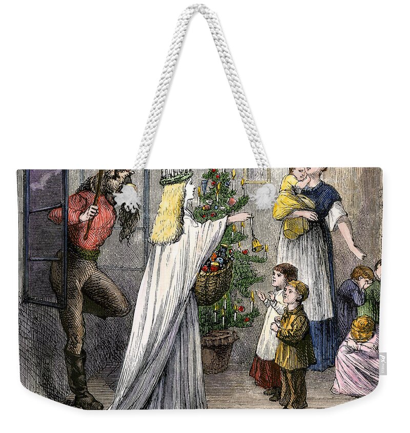 Mother Noel (christmas Maiden) And Whipped Father (hans Trapp