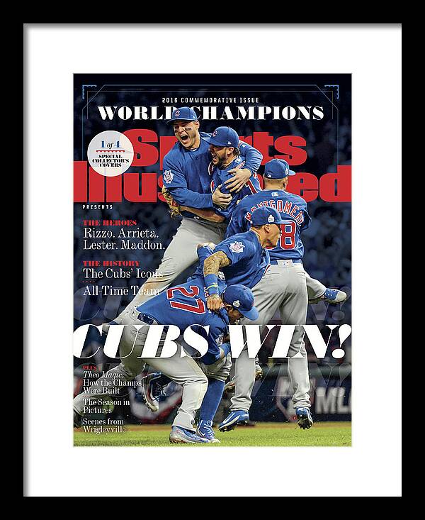 Cubs Celebrate World Series Victory Framed Print featuring the photograph Chicago Cubs, 2016 World Series Champions Sports Illustrated Cover #2 by Sports Illustrated Cubs Celebrate World Series Victory Framed Print featuring the photograph Chicago Cubs, 2016 World Series Champions Sports Illustrated Cover #2 by Sports Illustrated