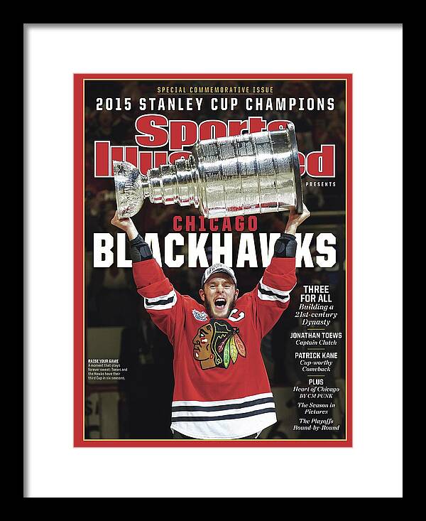 Stanley Cup Victory Celebration Framed Print featuring the photograph Chicago Blackhawks, 2015 Nhl Stanley Cup Champhions Sports Illustrated Cover by Sports Illustrated Stanley Cup Victory Celebration Framed Print featuring the photograph Chicago Blackhawks, 2015 Nhl Stanley Cup Champhions Sports Illustrated Cover by Sports Illustrated
