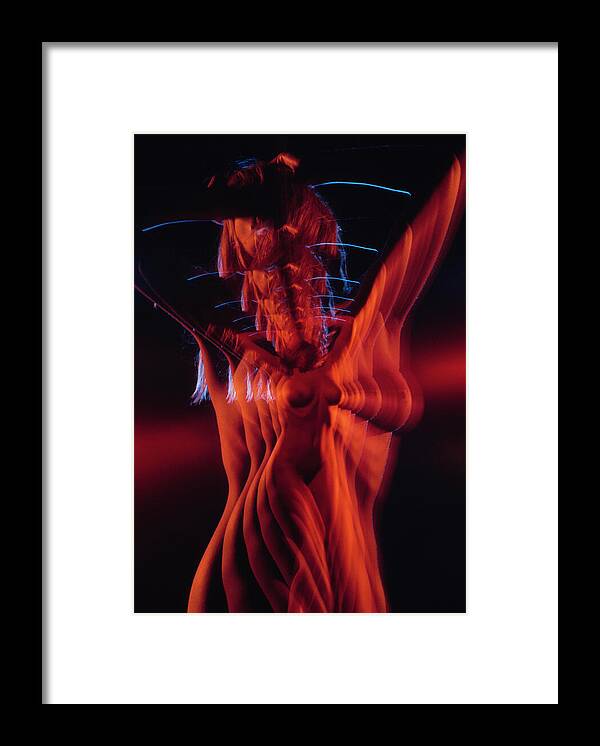 Dynamic Silhouette in Motion Framed Print Dynamic Silhouette in Motion Framed Print