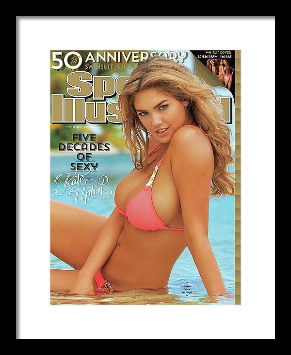 Kate Upton Swimsuit Edition Cover Framed Print featuring the photograph Kate Upton Swimsuit 2014 Sports Illustrated Cover by Sports Illustrated Kate Upton Swimsuit Edition Cover Framed Print featuring the photograph Kate Upton Swimsuit 2014 Sports Illustrated Cover by Sports Illustrated