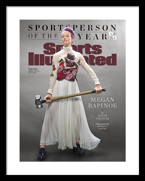 Megan Rapinoe Sports Illustrated Cover Framed Print featuring the photograph Megan Rapinoe, 2019 Sportsperson Of The Year Sports Illustrated Cover by Sports Illustrated Megan Rapinoe Sports Illustrated Cover Framed Print featuring the photograph Megan Rapinoe, 2019 Sportsperson Of The Year Sports Illustrated Cover by Sports Illustrated