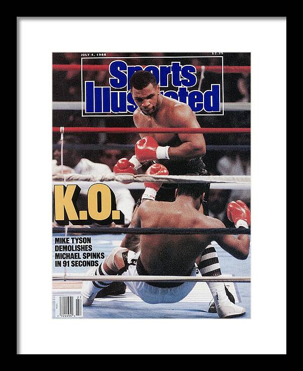 Mike Tyson's Knockout Victory Framed Print featuring the photograph Mike Tyson, 1988 Wbcwbaibf Heavyweight Title Sports Illustrated Cover by Sports Illustrated Mike Tyson's Knockout Victory Framed Print featuring the photograph Mike Tyson, 1988 Wbcwbaibf Heavyweight Title Sports Illustrated Cover by Sports Illustrated