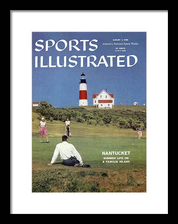 Golfing Near Nantucket Lighthouse Framed Print featuring the photograph Nantucket Island Golf Sports Illustrated Cover by Sports Illustrated Golfing Near Nantucket Lighthouse Framed Print featuring the photograph Nantucket Island Golf Sports Illustrated Cover by Sports Illustrated