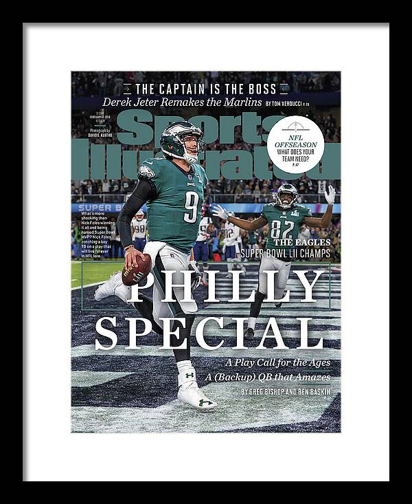 Nick Foles Super Bowl Victory Framed Print featuring the photograph Philly Special The Eagles, Super Bowl Lii Champs Sports Illustrated Cover by Sports Illustrated Nick Foles Super Bowl Victory Framed Print featuring the photograph Philly Special The Eagles, Super Bowl Lii Champs Sports Illustrated Cover by Sports Illustrated