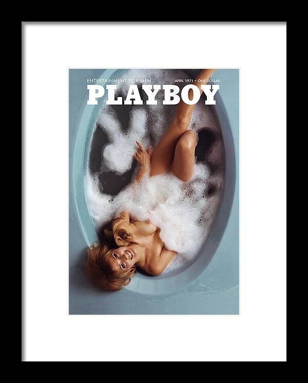 Simone Hammerstrand in Bathtub on Magazine Cover Framed Print Simone Hammerstrand in Bathtub on Magazine Cover Framed Print