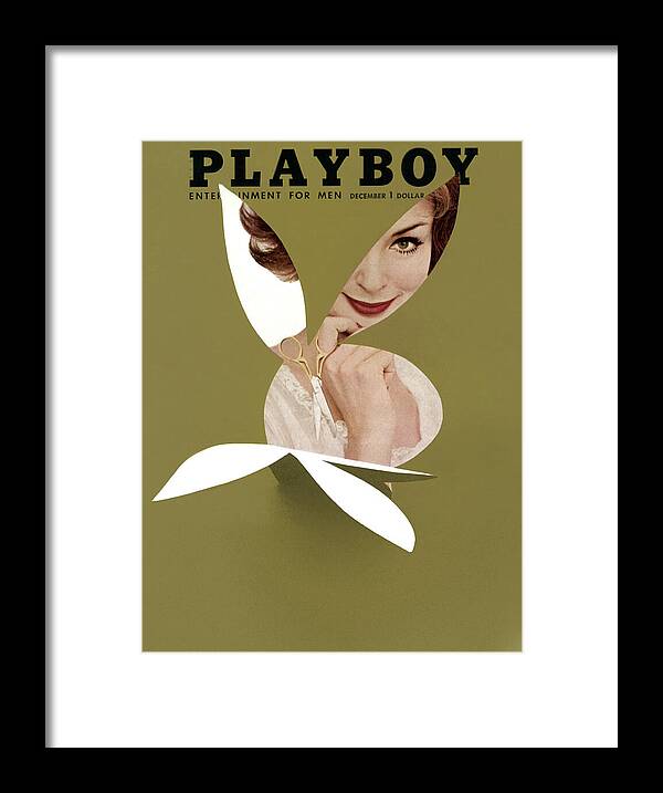 Playboy Magazine Cover, Eighth Anniversary Issue, December 1961 Featuring Carole Beumel Framed Print Playboy Magazine Cover, Eighth Anniversary Issue, December 1961 Featuring Carole Beumel Framed Print