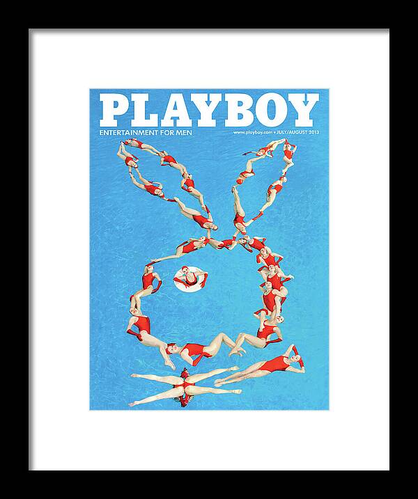 Synchronized Swimming Bunny Formation Framed Print Synchronized Swimming Bunny Formation Framed Print