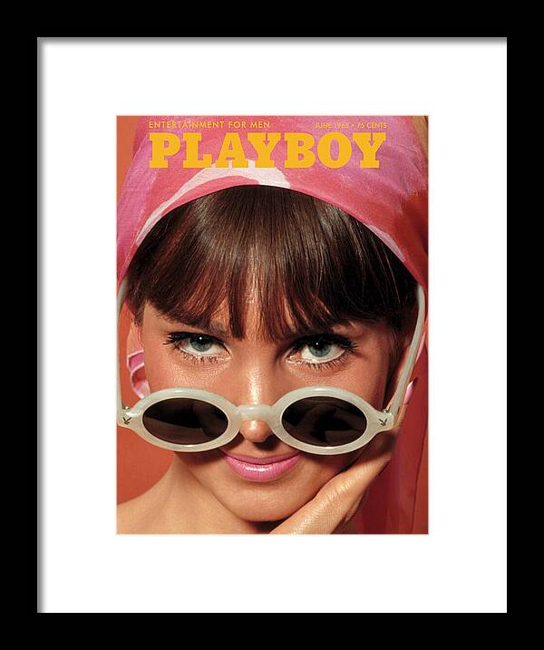 Playboy Magazine Cover Featuring Hedy Scott Framed Print Playboy Magazine Cover Featuring Hedy Scott Framed Print